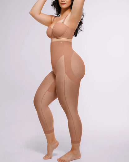 Shapecurve 3D Butt-Lifting Mesh Capri Tights