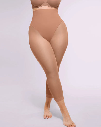 Shapecurve 3D Butt-Lifting Mesh Capri Tights