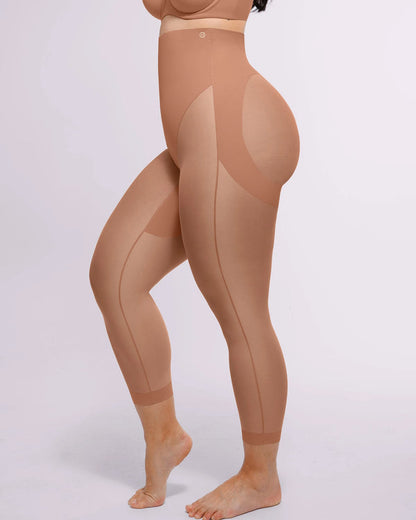 Shapecurve 3D Butt-Lifting Mesh Capri Tights