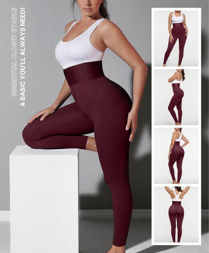AirSlim ElasticFuse High-Waist Shaping Leggings – Tummy Control, Comfy Support, Black