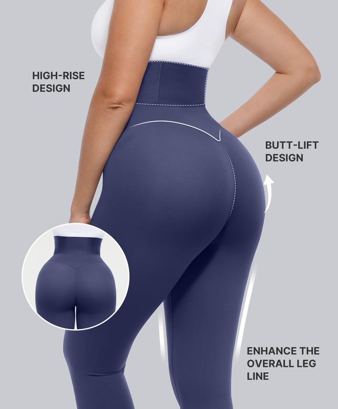 AirSlim ElasticFuse High-Waist Shaping Leggings – Tummy Control, Comfy Support, Black