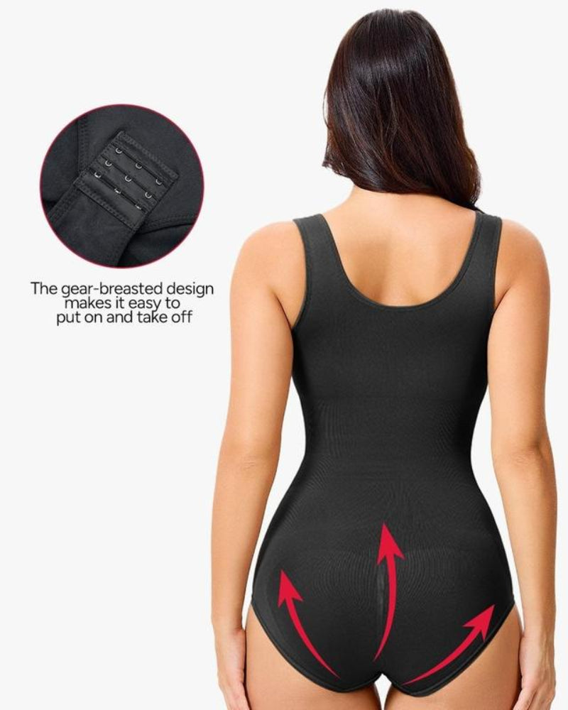Women Seamless Round Neck Tummy Control Bodysuit