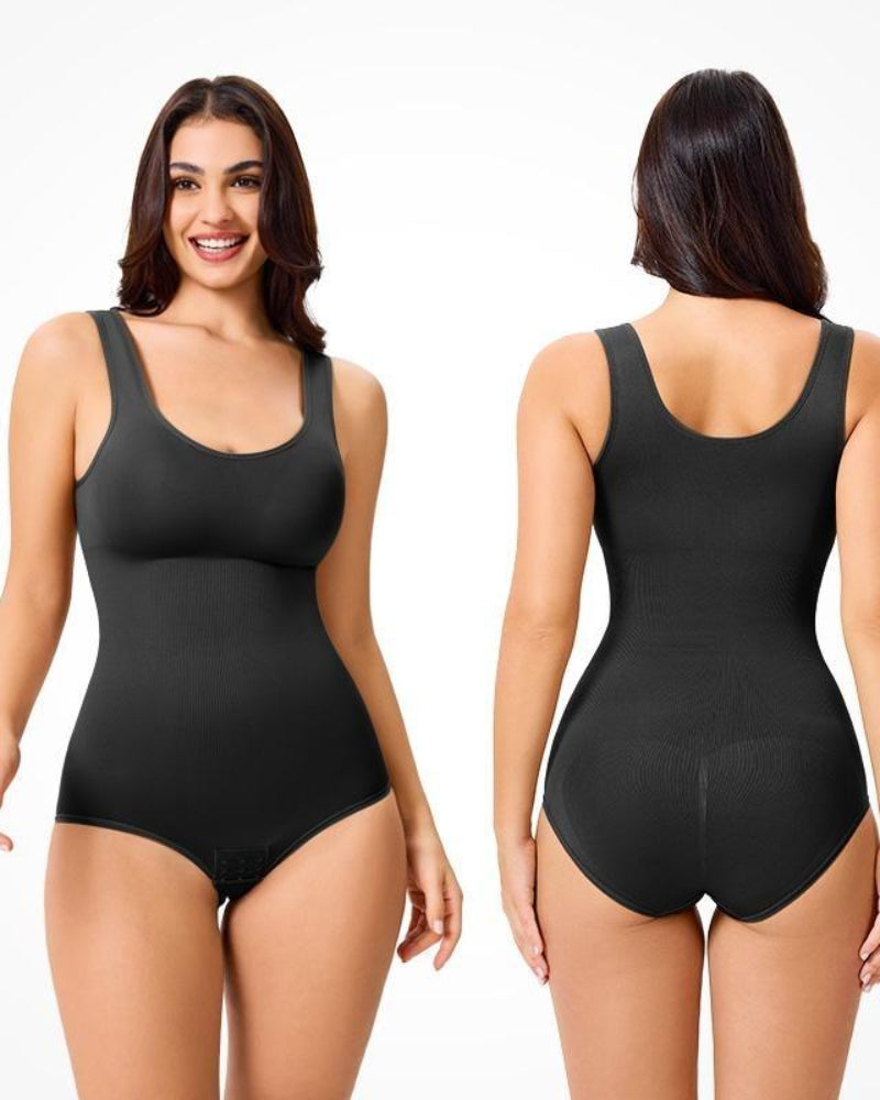 Women Seamless Round Neck Tummy Control Bodysuit