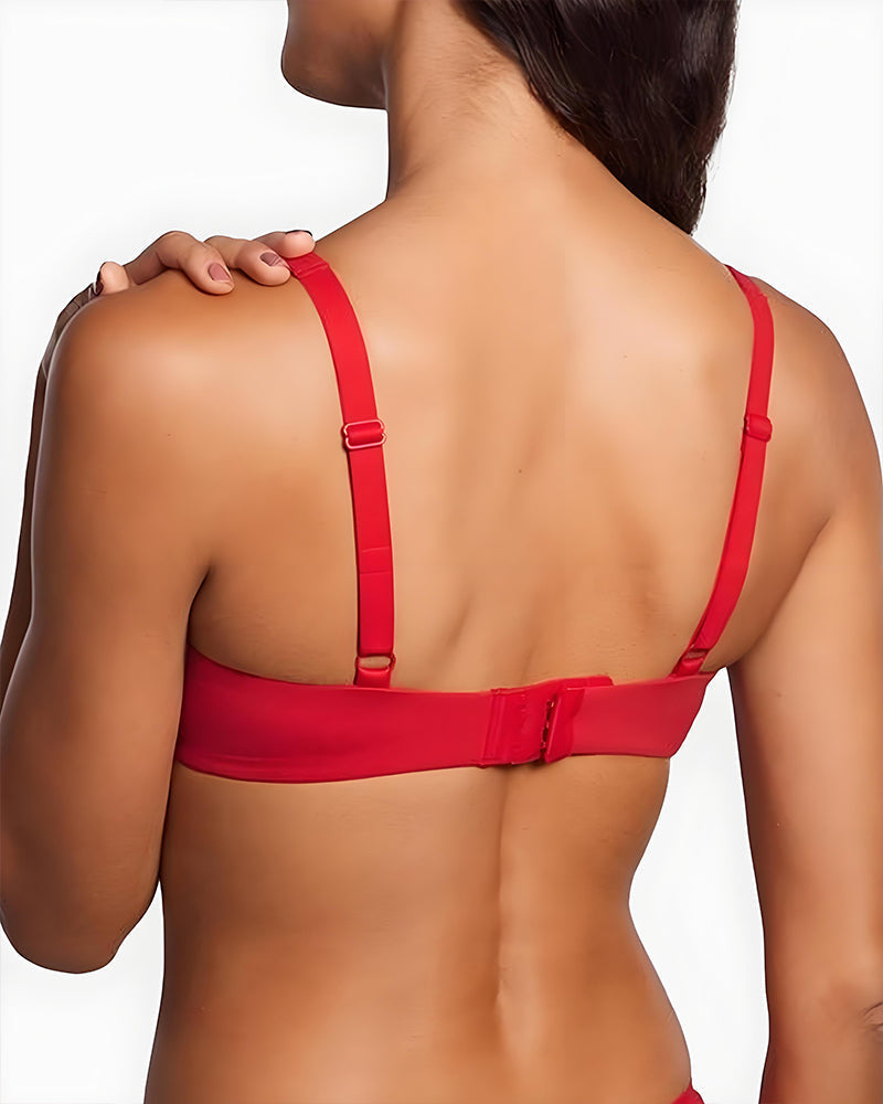 Underwire Support Seamless Unlined Balconette Bra