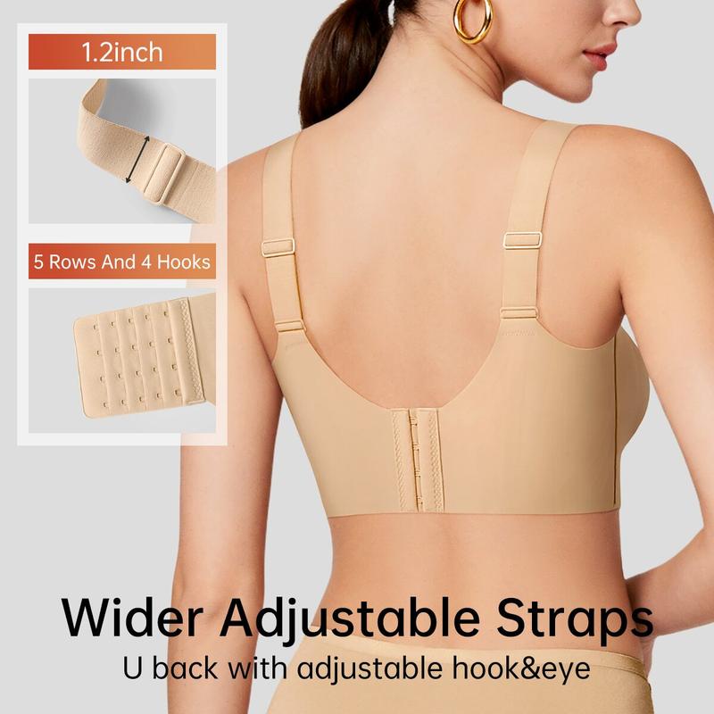 Wireless Push-Up Jelly Support Seamless Bra for Women