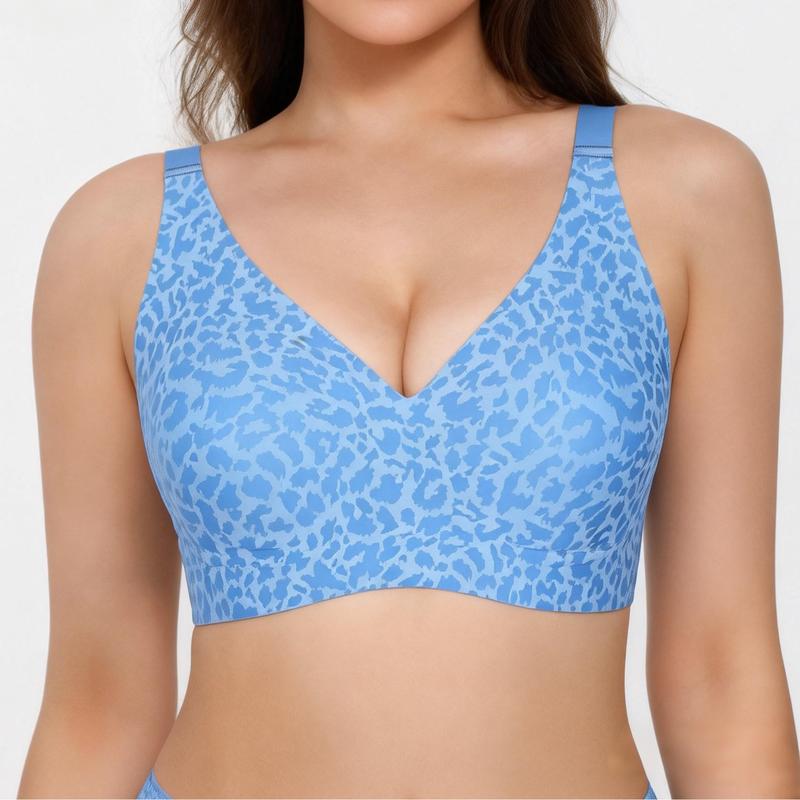 Deep V Seamless Wireless Push Up Bras for Women