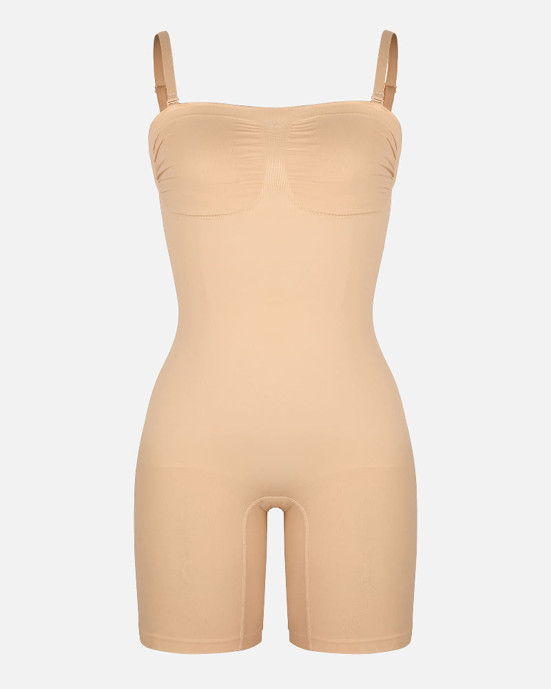 Shapecurve Seamless Strapless Bodysuit with Removable Straps