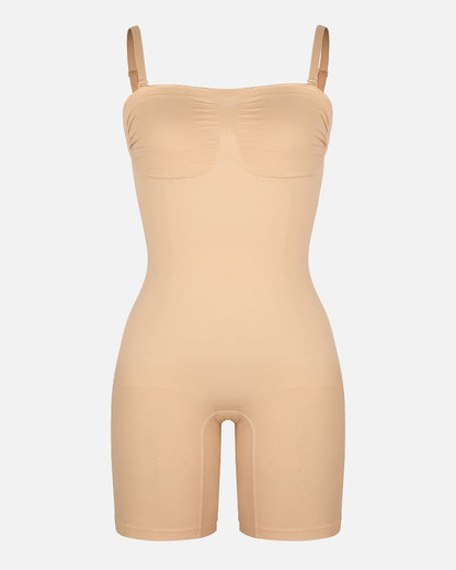 Shapecurve Seamless Strapless Bodysuit with Removable Straps