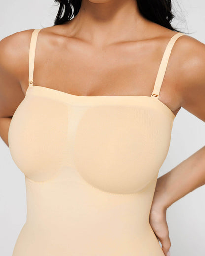 Shapecurve Seamless Strapless Bodysuit with Removable Straps