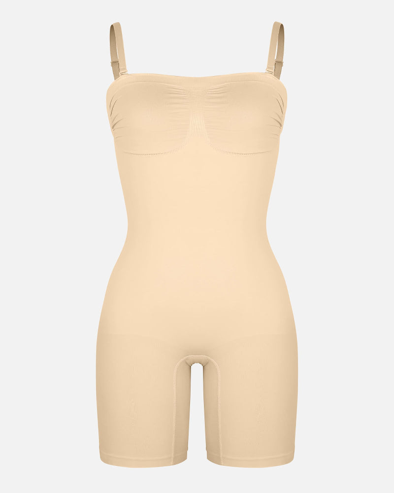 Shapecurve Seamless Strapless Bodysuit with Removable Straps