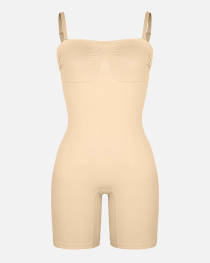 Shapecurve Seamless Strapless Bodysuit with Removable Straps