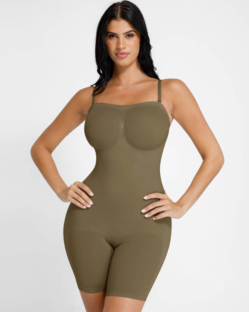 Shapecurve Seamless Strapless Bodysuit with Removable Straps