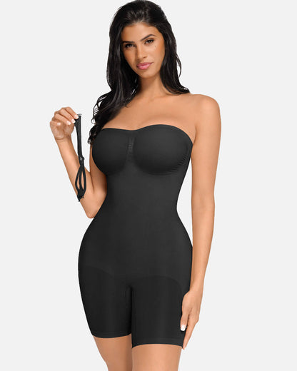 Shapecurve Seamless Strapless Bodysuit with Removable Straps