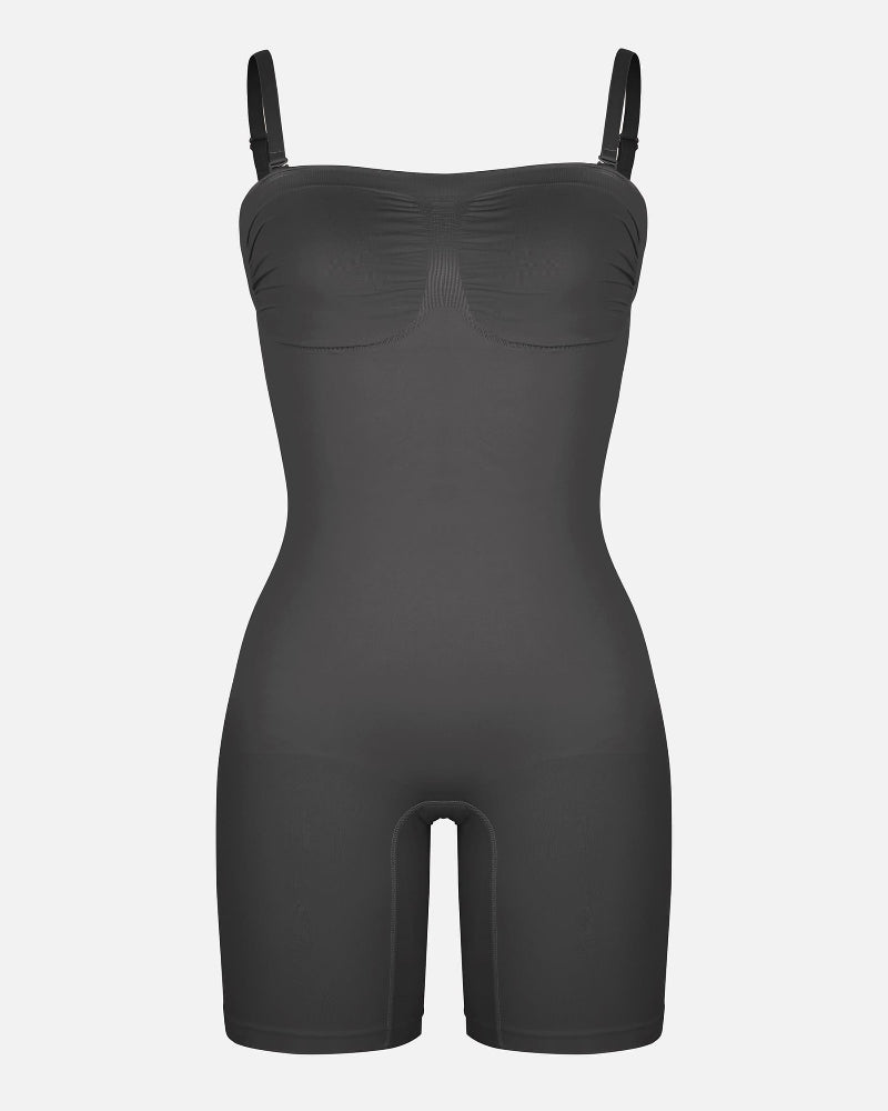 Shapecurve Seamless Strapless Bodysuit with Removable Straps