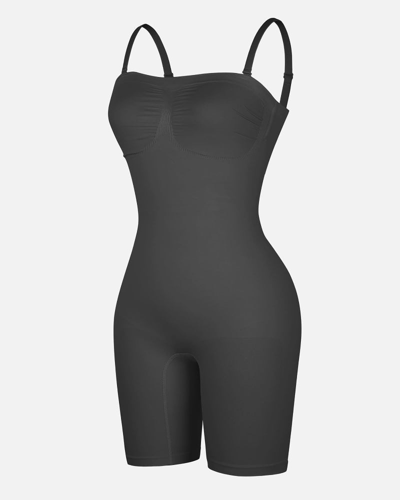 Shapecurve Seamless Strapless Bodysuit with Removable Straps
