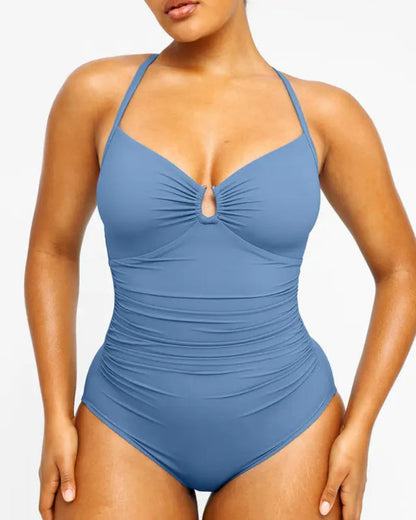 Smart Sculpt U-Ring Cut Out Shaping Swimsuit