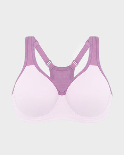 Full Coverage Sports Bra Non Padded Unlined Soft Support Wide Strap Underwire Bra