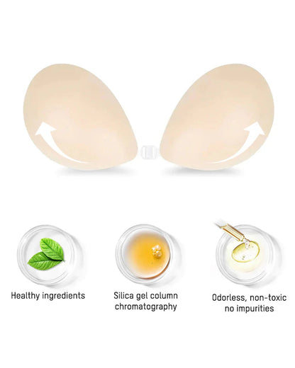 Front Closure Adhesive Invisible Push-Up Bra