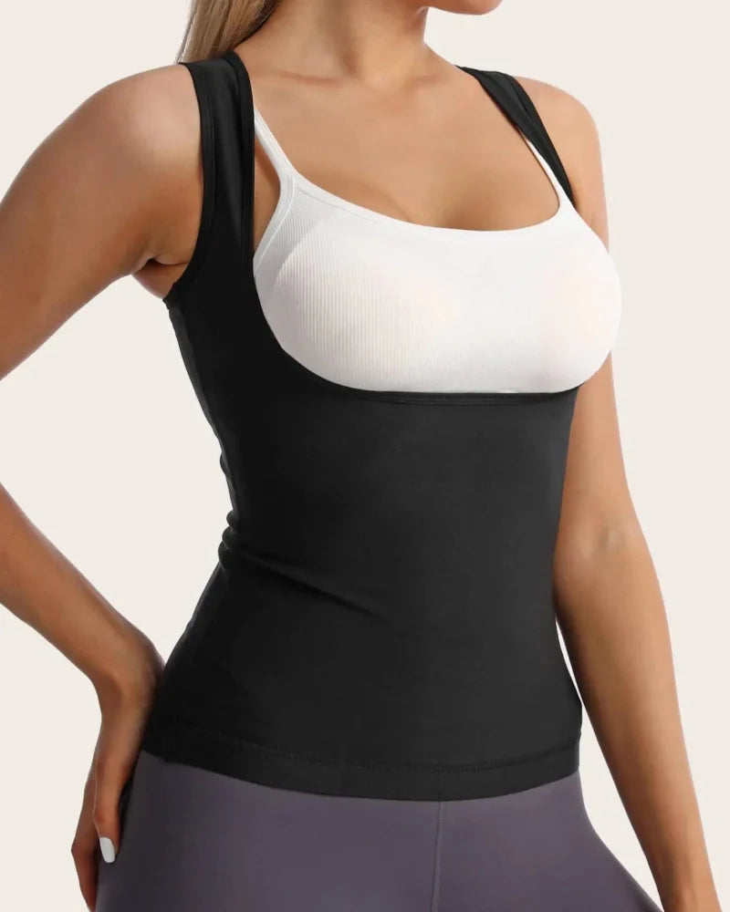 Sleeveless Shapewear Tank Top for Women with Tummy Control