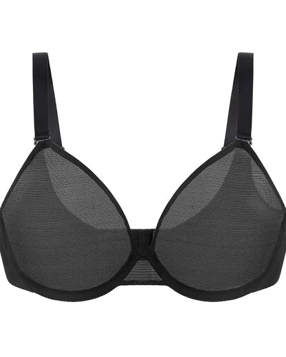 Air Light Plus Size Mesh Underwire Minimizer Bra