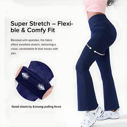SHAPECURVE Crossover Denim Side Pockets Sculpting Leggings