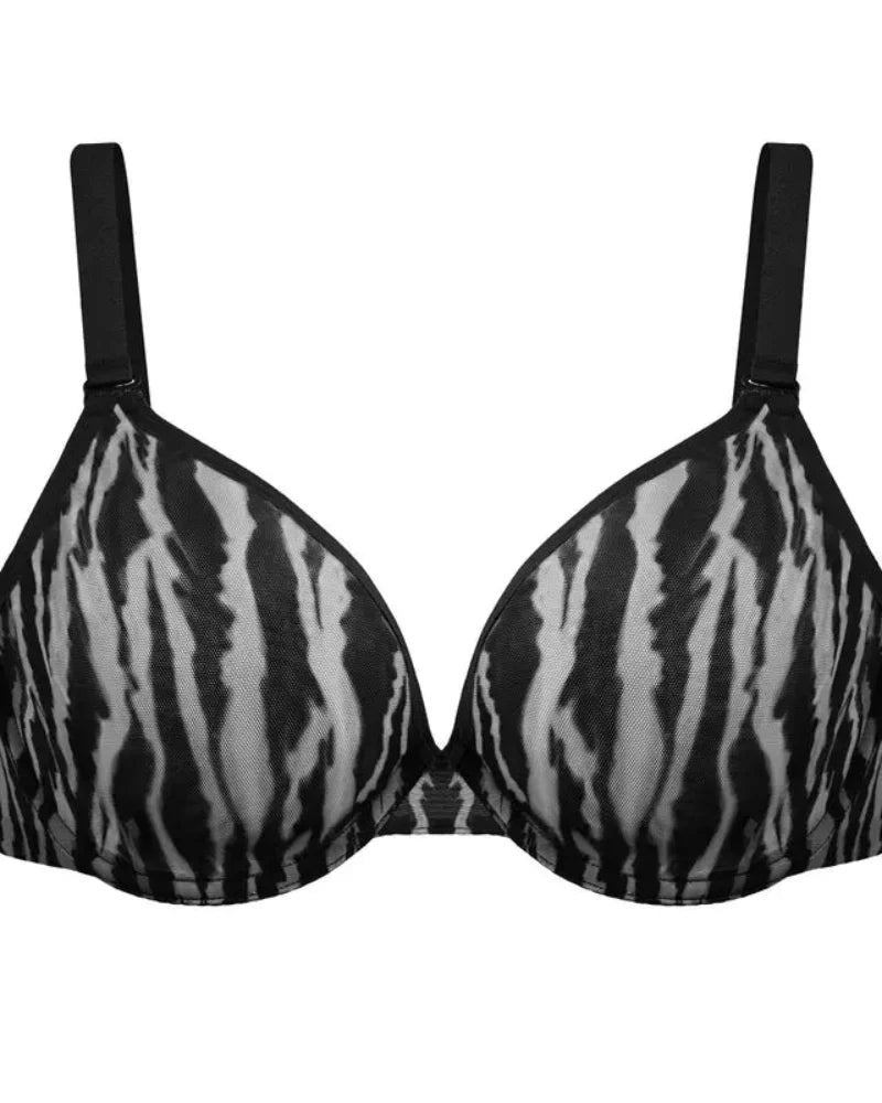 Air Light Plus Size Mesh Underwire Minimizer Bra