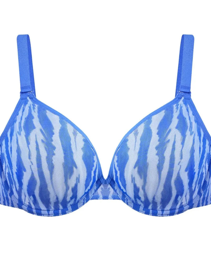 Air Light Plus Size Mesh Underwire Minimizer Bra