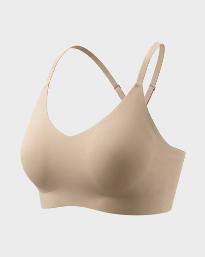 Wireless Seamless Lace Jelly Bralette with Light Padding