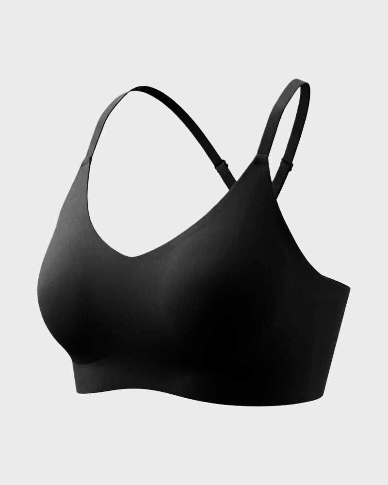 Wireless Seamless Lace Jelly Bralette with Light Padding