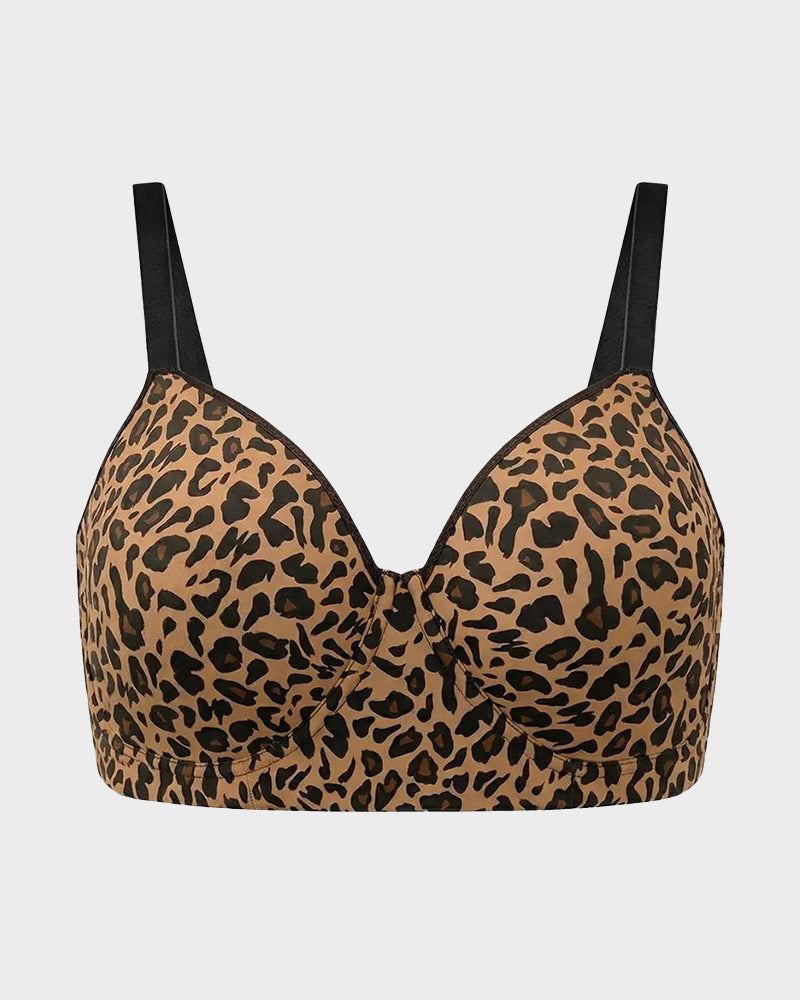 Delia Plus Size Smooth Full-Coverage Longline Support Bra.