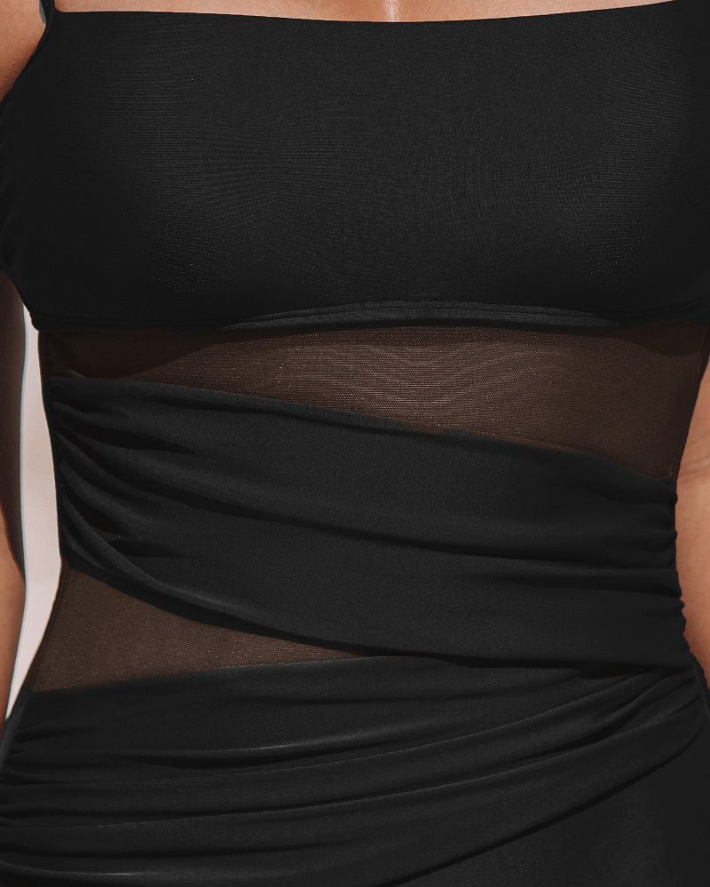 Sheer Muse Tummy Control One-Piece Swimsuit