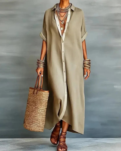 Oversized Shirt Dress - Perfect for Beach, Vacation & Brunch!