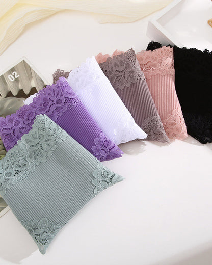 Women's Cotton Panties Lace Low Rise