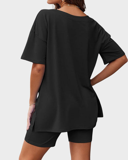 Casual Vibe Comfy Oversized 2-Piece Lounge Set
