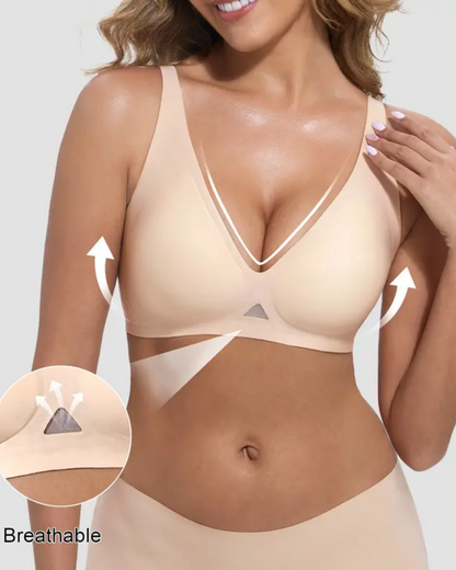 Jelly Soft Wireless Deep V Lift Bra