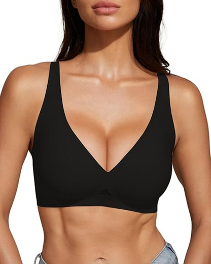 Jelly Soft Wireless Deep V Lift Bra
