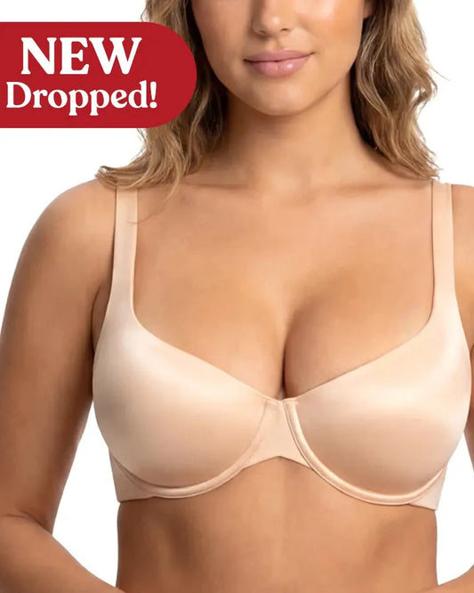 Satin Seamless Balconette Bra