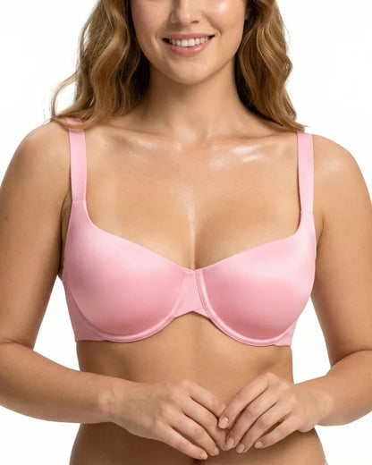 Satin Seamless Balconette Bra