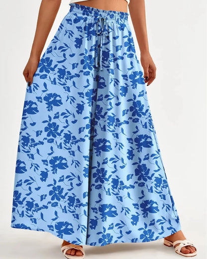 Women High Waist Wide Leg Palazzo Pants with Pockets