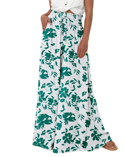 Women High Waist Wide Leg Palazzo Pants with Pockets