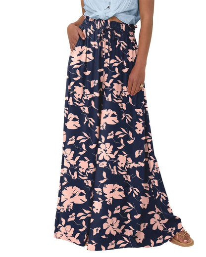 Women High Waist Wide Leg Palazzo Pants with Pockets