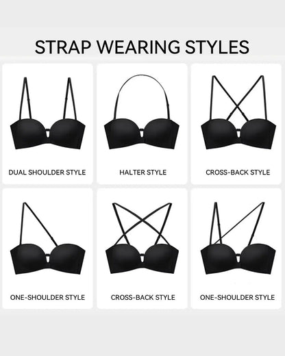 Comfortable Seamless Non-Slip Wireless Padded Support Bra
