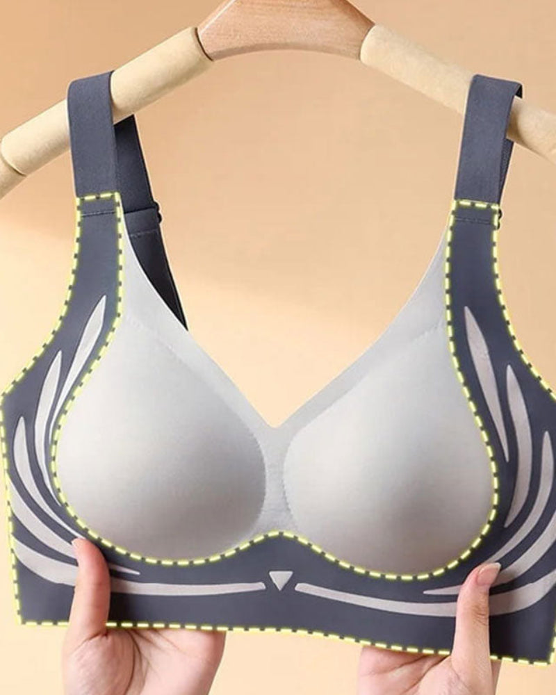 Anti-Sagging Support Shockproof Sports Fixed Cup Bra For Women