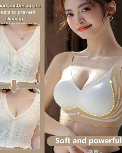 Anti-Sagging Support Shockproof Sports Fixed Cup Bra For Women