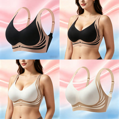 Anti-Sagging Support Shockproof Sports Fixed Cup Bra For Women
