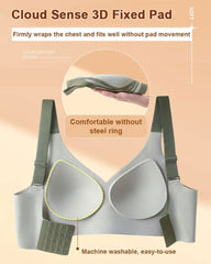 Anti-Sagging Support Shockproof Sports Fixed Cup Bra For Women