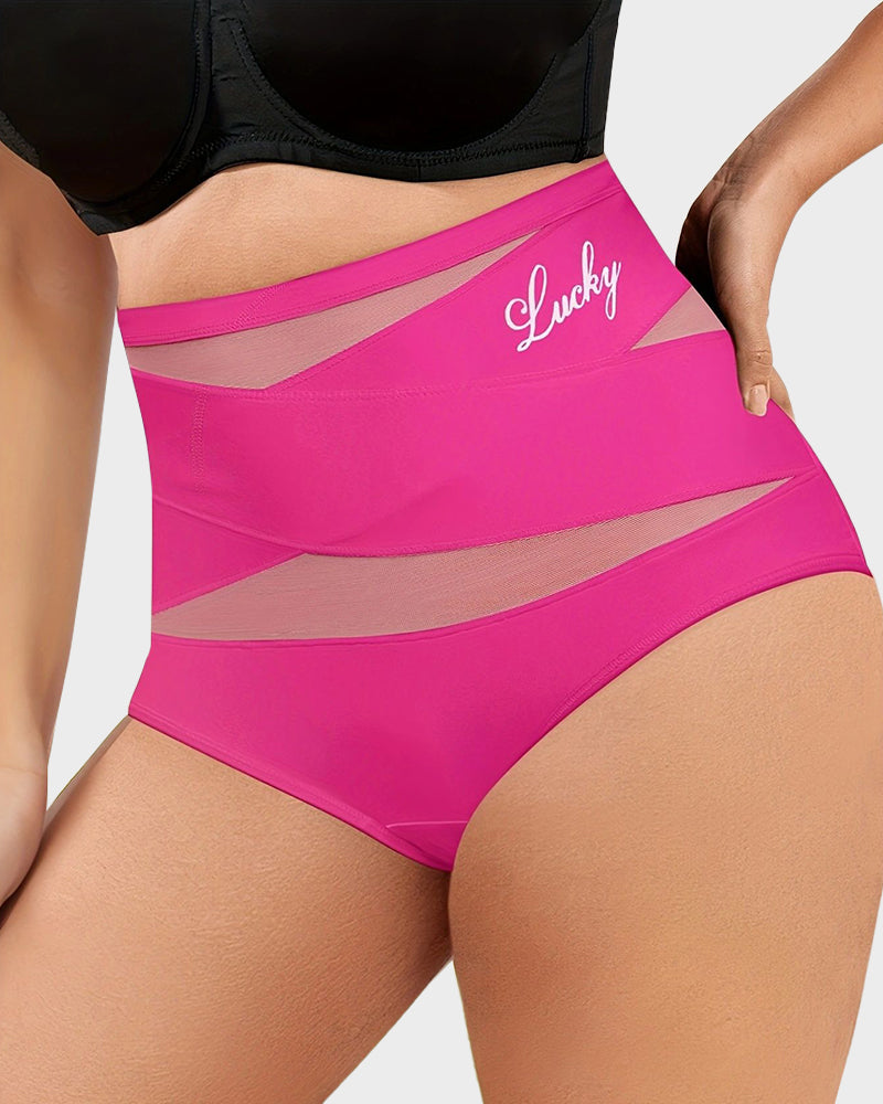 High-Waist Tummy Control Seamless Shaping Lucky Panties(4pcs)