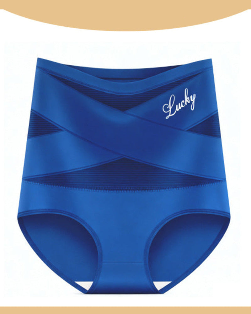 High-Waist Tummy Control Seamless Shaping Lucky Panties(4pcs)