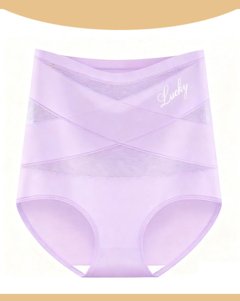 High-Waist Tummy Control Seamless Shaping Lucky Panties(4pcs)
