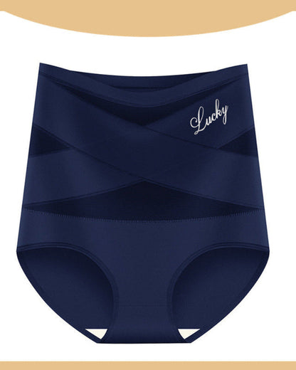 High-Waist Tummy Control Seamless Shaping Lucky Panties(4pcs)